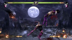 Mortal Kombat 9 (Mileena Tower Medium difficulty 1 round lost)