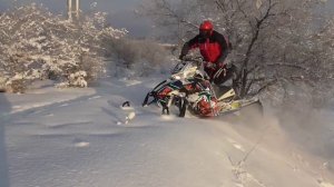 Тест рычагов для снегохода Arctic Cat М8. Солодков.