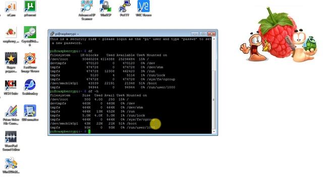 Как проверить объём свободного (использованного, общего) дискового пространства в системе Raspbian смотреть онлайн