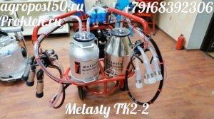 Описание и характеристики доильного аппарата Melasty TK2-2