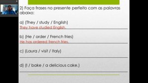 Present Perfect - 2° Ano - Correção das atividades