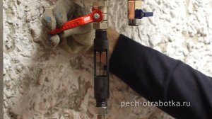 Печь на отработке Тепловед. Отопление гаража