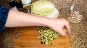 Салат с копченой курицей