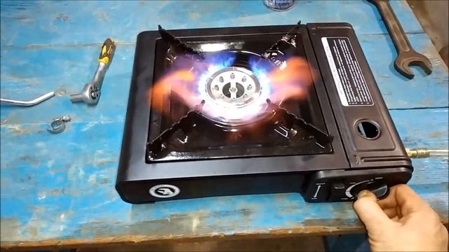 Газовая плита для Кемпинга "Intertool" под баллончик и газовый баллон.Lone Wolf смотреть онлайн