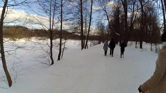 МГНОВЕННАЯ смена Осени на Зиму в парке [Moscow Park Kuzminki] смотреть онлайн