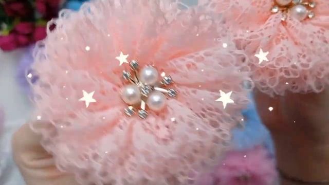 Пышные бантики из кружева? Бантики на заказ для школьниц? #канзашиотнаташи #бантикидлядевочек.mp4