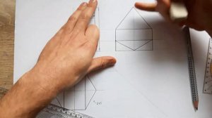 ПРОФИЛЬНАЯ ПРОЕКЦИЯ ОБРЕЗАННОЙ ШЕСТИГРАННОЙ ПРИЗМЫ. Проекционное черчение. Призма со сложным вырезо