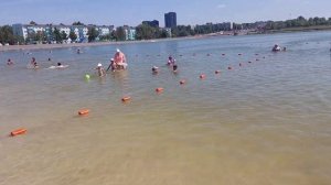 Купаемся на городском озере/Шикарный пляж 🏖️