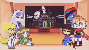 Undertale reacts to Villain Sans Squad Neo Opening || New Opening || Read Desc