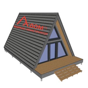 ОБЗОР 3D-МОДЕЛИ ДОМА AFRAME 6х8