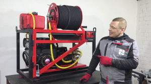 PROteus H 150/50 - Каналопромывочная установка на компактной стационарной раме с ДВС на 27 л.с