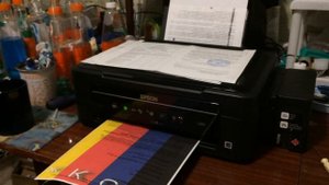 Epson L355 S44K021430 печать заливкой