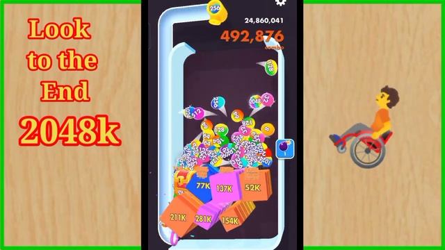 Bounce Merge | bounce and collect in bounce Merge 2048 biggest score 2048, 4096, 8192, 16k, 32k