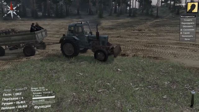 SpinTires моды: МТЗ 82 смотреть онлайн