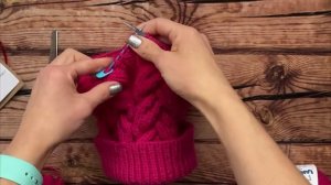 Вязаная шапка: Убавление петель спицами ∝ Как закрыть петли ∝ Как вязать шапку спицами ∝ Урок 3