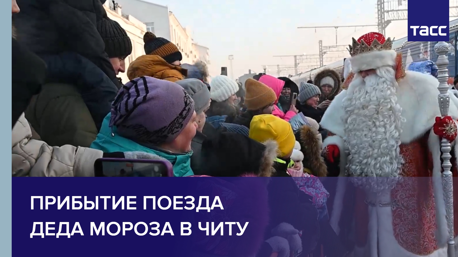 Прибытие поезда Деда Мороза в Читу #shorts