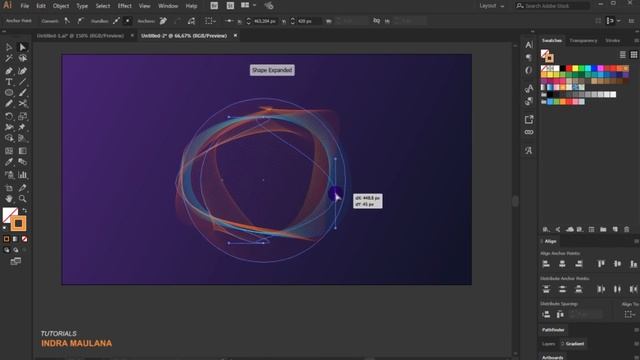 How to Make Vector Abstract Particles Using Adobe Illustrator смотреть онлайн