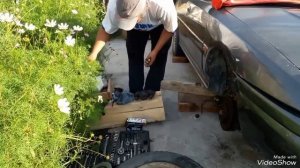 Mazda 323F 1991 года, установка тормозных колодок как оказалось для меня очень долгим процессом