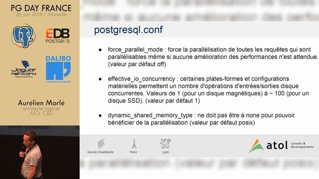 PG Day France 2018 : La parallélisation au service de l'optimisation - Aurélien Morlé смотреть онлайн