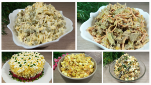 5 Вкуснейших салатов  На Праздничный стол и Новогодний стол ? New Year's salads ?✔✨