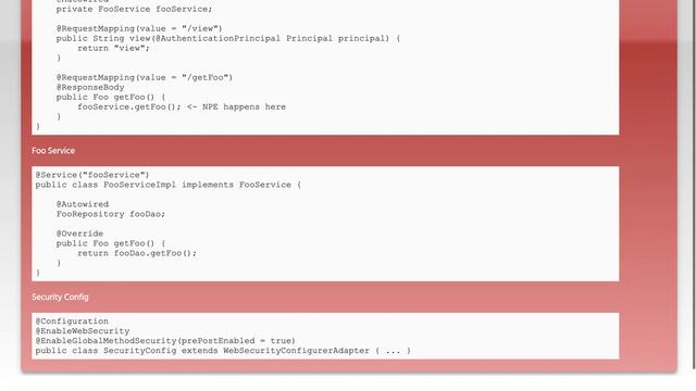 Autowired Service is Null in ResponseBody method when using PreAuthorize смотреть онлайн