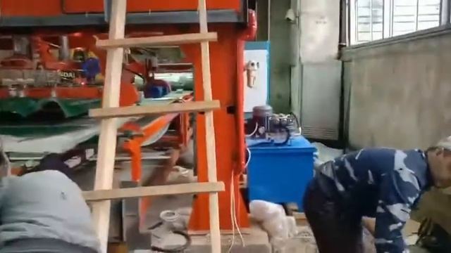 Место установки оборудования линии по производству безасбестофиброцементной плитки в Узбекистане