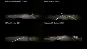 BOSCH Gigalight Plus 120, OSRAM Original, Ultra Life, Philips LongLife EcoVision