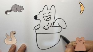 How To Draw a Cute Kangaroo | Bolalar uchun kenguru rasm chizish | рисуем кенгуру для детей