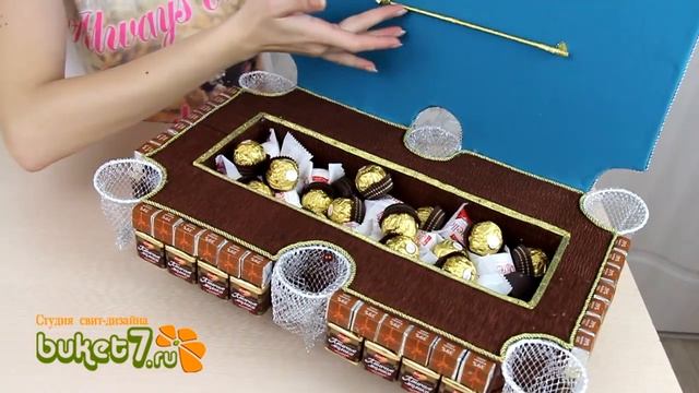 Мастер класс Бильярд из конфет. Приглашение смотреть онлайн