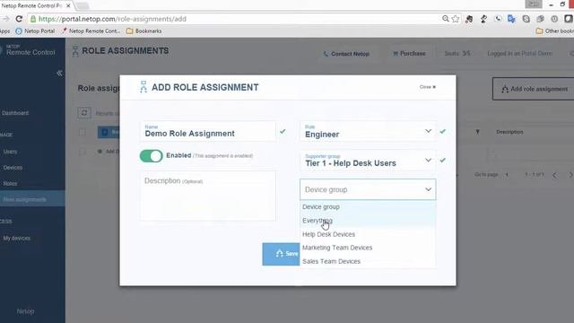 ARCHIVED: Netop Remote Control Portal - Configure Role Assignments For Portal And Netop Host