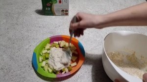 ПП-рецепт шарлотка 44кк на 100г: без муки, без сахара, с овсяными отрубями