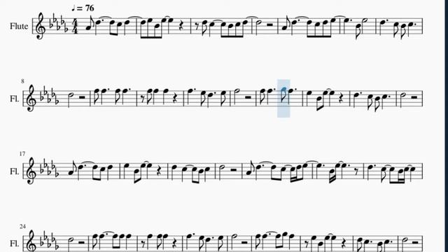Flute Sheet Music: How to play Love Me Tender by Elvis Presley смотреть онлайн