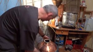 Бражка на муке готова,делаем 1-й перегон