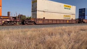 BNSF Fakebonnet Leader! BNSF 787 C44-9W w/ Nice K3LA Leads 7 Engine Q-ROBCHI