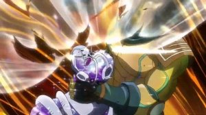 Star Platinum beats up Hierophant Green SFX Only