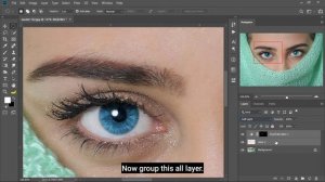 How to Add Radial Zoom Effect on Eyes in Photoshop | Photoshop Eye Retouching