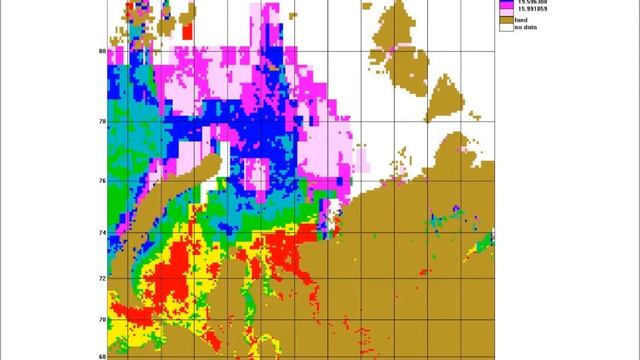 Карты распределения фотосинтетически активной радиации, Карское море, апрель-октябрь 2016 г смотреть онлайн