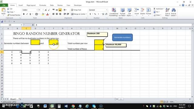 bingo number generator or bingo card generator excel application смотреть онлайн
