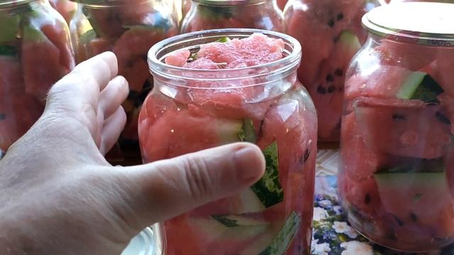 Консервированные арбузы (кавуны) на зиму.