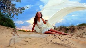 Фотосессия , море , шторм , музыка - модель Соня / 1000планет