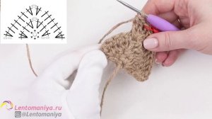 ЛУЧШЕ, ЧЕМ В ИКЕЕ! Подвесная корзина из джута крючком.