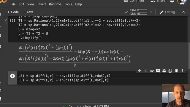 Lagrangian: Mass on Table with Swinging Mass Below смотреть онлайн