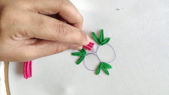 Amazing Hand Embroidery Flower Design Trick | Easy & Simple Rose Flower Design idea