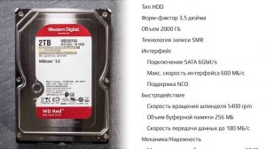 Жесткий диск HDD WESTERN DIGITAL Red 2TB Видеоотзыв (обзор) Вячеслава