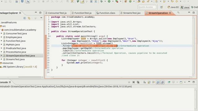 Streams in Java 8 смотреть онлайн