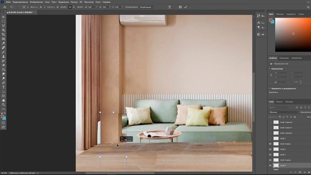 Как Очистить Квартиру от Мебели в Фотошопе? | Adobe Photoshop смотреть онлайн