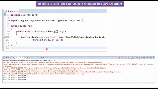 How to schedule jobs using @Scheduled annotation (Fixed Rate) in spring? | Spring Scheduler tutoria