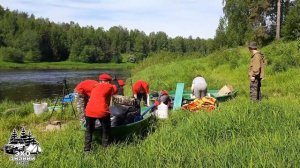 Сплав с Юнармейцами Ленинградской области по реке Сясь 2021г
