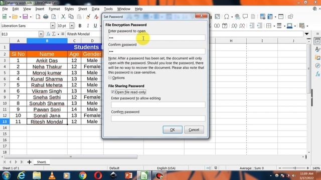 How to Protect calc File with Password | Set Password to calc File | calc Password Protection