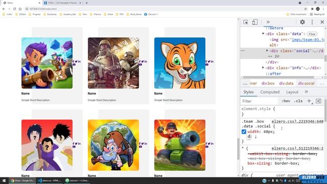 [Arabic] HTML & CSS Template Three 2021 - #18 - Team Members Section Part 2